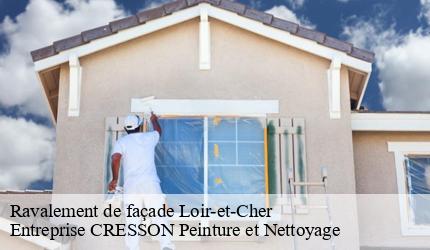 Ravalement de façade 41 Loir-et-Cher  Entreprise CRESSON Peinture et Nettoyage