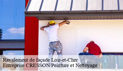 Ravalement de façade 41 Loir-et-Cher  Entreprise CRESSON Peinture et Nettoyage