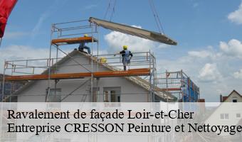 Ravalement de façade 41 Loir-et-Cher  Entreprise CRESSON Peinture et Nettoyage