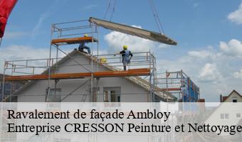 Ravalement de façade  ambloy-41310 Entreprise CRESSON Peinture et Nettoyage