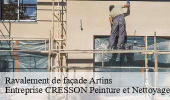 Ravalement de façade  artins-41800 Entreprise CRESSON Peinture et Nettoyage