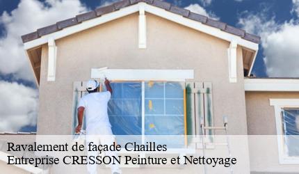 Ravalement de façade  chailles-41120 Entreprise CRESSON Peinture et Nettoyage