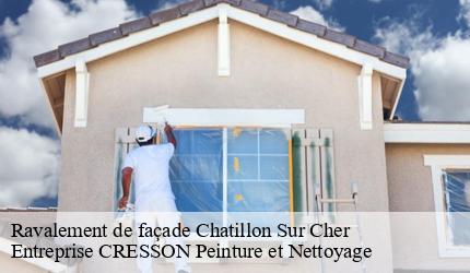 Ravalement de façade  chatillon-sur-cher-41130 Entreprise CRESSON Peinture et Nettoyage