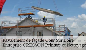 Ravalement de façade  cour-sur-loire-41500 Entreprise CRESSON Peinture et Nettoyage