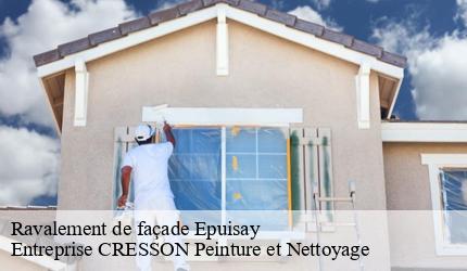 Ravalement de façade  epuisay-41360 Entreprise CRESSON Peinture et Nettoyage