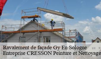 Ravalement de façade  gy-en-sologne-41230 Entreprise CRESSON Peinture et Nettoyage
