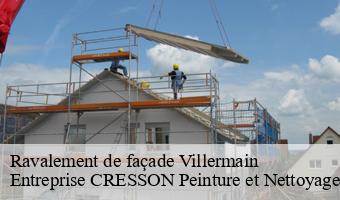 Ravalement de façade  villermain-41240 Entreprise CRESSON Peinture et Nettoyage