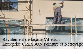 Ravalement de façade  villetrun-41100 Entreprise CRESSON Peinture et Nettoyage